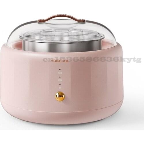 220V Yogurt Machine Home Small Intelligent Temperature Yogurt Machine Stainless Steel Liner DIY Yogurt Rice Wine Natto Tools 15W