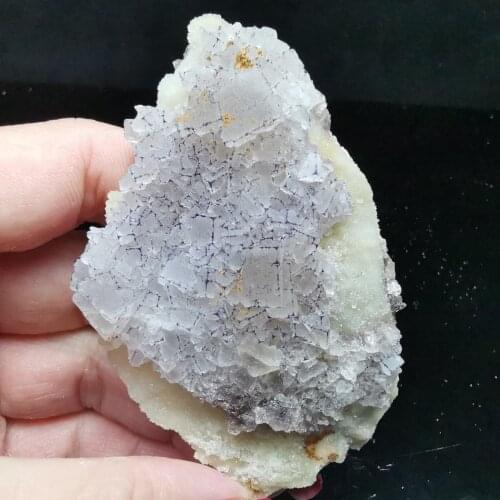 73.7Rare natural purple edged Fluorite Crystal quartz mineral specimen rock protogem halo energy healing crystal