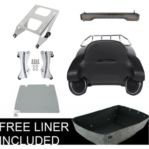 Motorcycle Pack Trunk Rack Backrest Speaker Tail Light For Harley Tour Pak Touring Road King Street Glide Road Glide 2014-2020