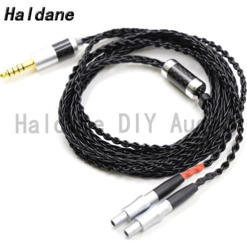 Haldane HIFI Custom Made 2.5/3.5/4.4mm Balanced Silver Plated Cable for HD800 HD800S HD820 Headphones