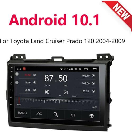 Car Radio Autoradio Multimedia 2 din android 9.1 Video Player Navigation GPS For Toyota LAND CRUISER Prado 120 2004-2009 9"