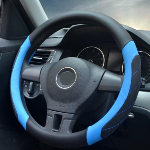 37/38CM Steering Wheel Cover Car Steering Wheel Cover For Men Wheel Cover Flowers Print Anti-Slip Funda Volante Car Accessories