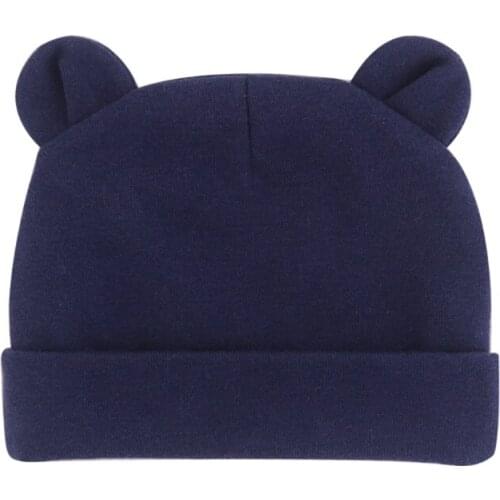 Baby Hats Newborn Cotton w/ Ears Toddler Girls Boys Beanie Warm Infant Autumn Winter Hats Double Layer