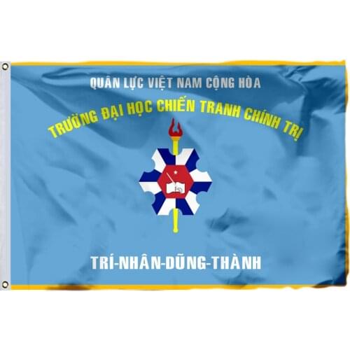 South Vietnam Polwar College Flag 90x150cm 3x5ft Banner 100D Polyester Double Stitched High Quality
