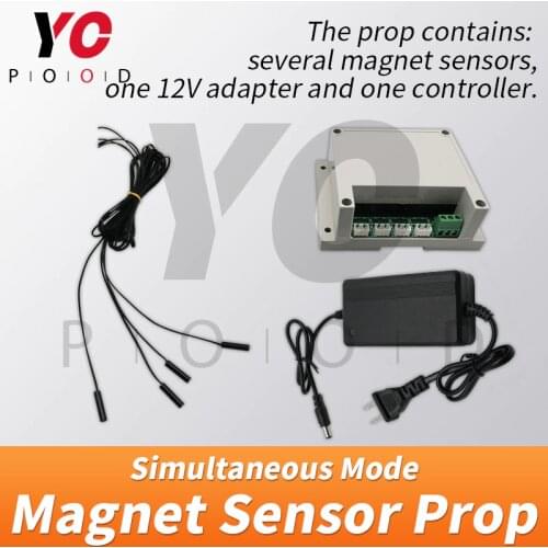 Magnet sensor simultaneous version Escape Room Prop four magnet Same time to release YOPOOD Takagism game puzzles open magnetic
