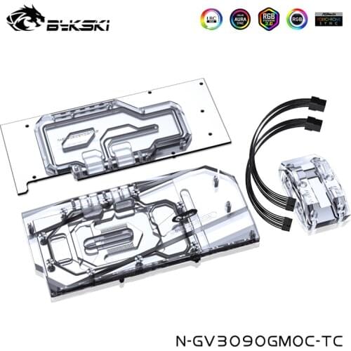 Bykski Copper Back Water Block For GIGABYTE Geforce RTX 3090/ 3080 GAMING/EAGLE /VISION OC , 3090 TURBO 24G,N-GV3090GMOC-TC