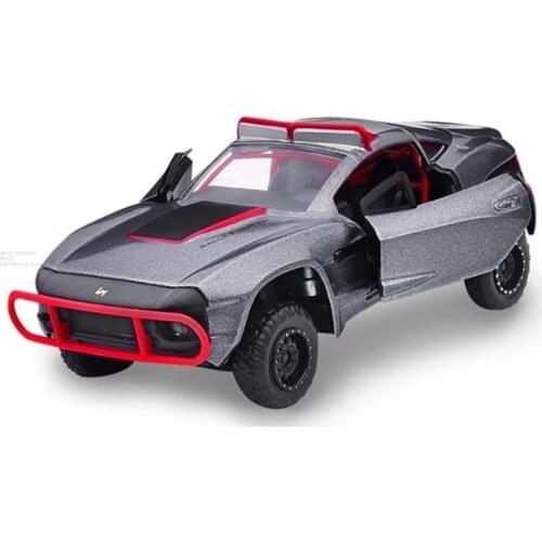 1: 32 Rally God Of War Rally Flgher Alloy Car Model Cross Country Cart Childrens Toy Boy Birthday Christmas Gift Gray