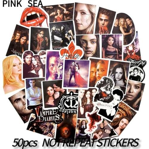 10/30/50Pcs/set Fantasy TV Series The Vampire Diaries Graffiti Sticker For DIY TOY Scrapbook Skateboard Snowboard Laptop Luggage