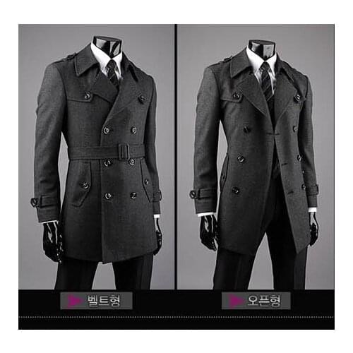 New arrival male wool coat outerwear supper large trench obese mens jacket plus size S M L XL XXL.3XL.4XL.5XL.6XL.7XL.8XL.9XL
