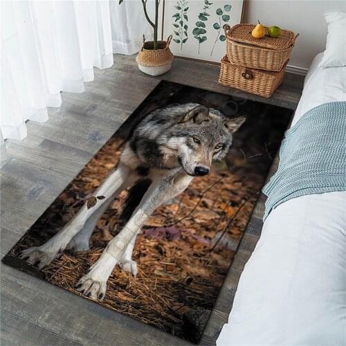 Wolf Area Rug 3D Printed Rugs Mat Rugs Anti-slip Large Rug Carpet Home Decoration 04