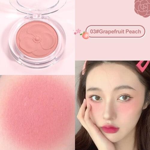 HOJO Blush Pallete Smooth Easy To Color Waterproof And Sweat-proof Powdery Delicate Cheek Blusher Power Face Makeup TSLM2