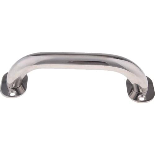 Polished Boat Transom Handle Stainless Steel Grab Handle 9.4 Inch for Kayak Canoe Yacht Dinghy Accessories