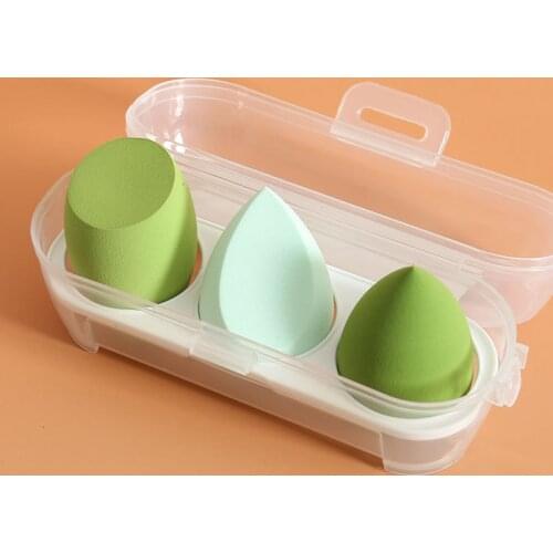 Professional Makeup Sponge 3pcs Water Drop Shape Soft Blending Face Liquid Foundation Concealer Cream Wet Dry Cosmetic Puff