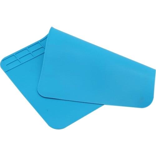 Silicone Pad Platform Heat Resistant Soldering Mat ESD Work Pad for iPhone Samsung Mobile Phone Welding Repair Mat