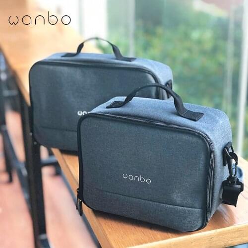 Projector Storage Bag for Wanbo T2 Mini Projector Travel Carrying Bag with Shoulder Strap Projector Accessories 245*185*110mm