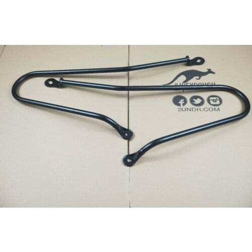 Pannier Rail Saddlebag Supports Guard Bars for Triumph Bonneville T120 T100 Thruxton 1200 Street Twin Street Cup Matte Black