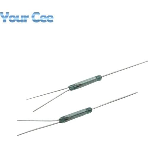 50 pcs Reed Switch 3 pin Magnetic Switch Normally Open and Normally Closed Conversion 2.5X14MM NO NC