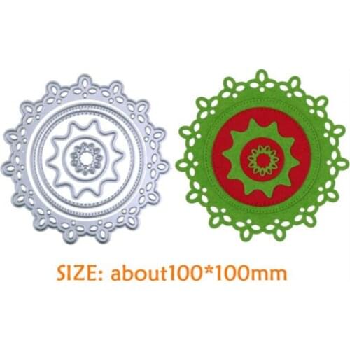 YINISE Metal Cutting Dies Scrapbooking Stencils Flower BACKGROUND DIY Album Cards MAKING Embossing Folder Die Cuts CRAFT MOLDS