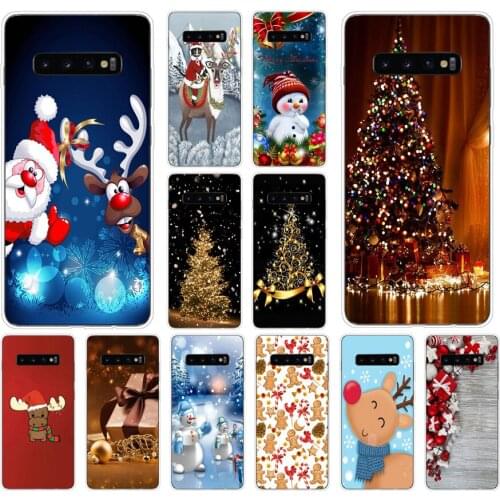 33AS Christmas and New Year Soft Silicone Tpu Cover phone Case for Samsung Galaxy S10 S20 Plus case