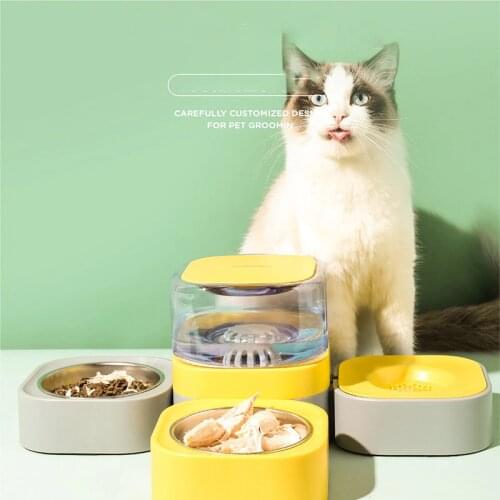 Pet Cat Automatic Feeding Waterer Pet Dog Drinking Water Removable and Washable Waterer Dog Cat Food Bowl