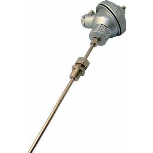 Armored RTD K-Type Temperature Sensor Probe with Terminal Head and M16*1.5 Thread Thermocouple temperature sensor -50 - 1300 C