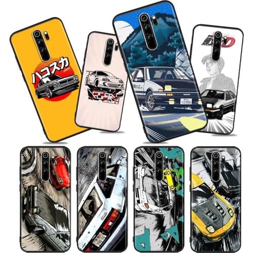 Dynamic cool racing car D Soft TPU For Xiaomi Redmi Note10 10S 9T 9S 9 8T 8 7 6 5A 5 4 4X Prime Pro Max Black Phone Case
