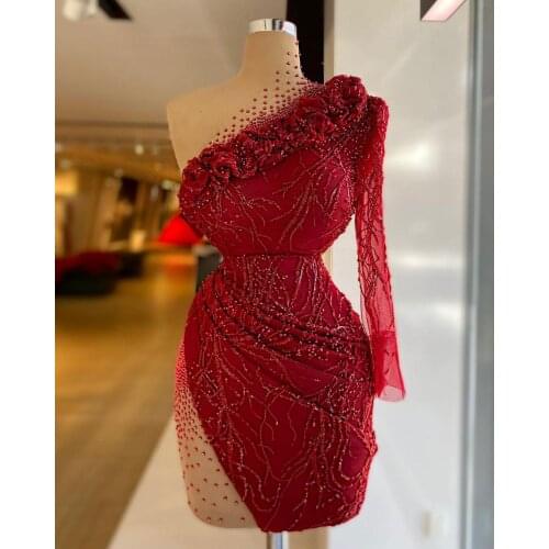 Faiokaver Womens One Shoulder Cocktail Dresses