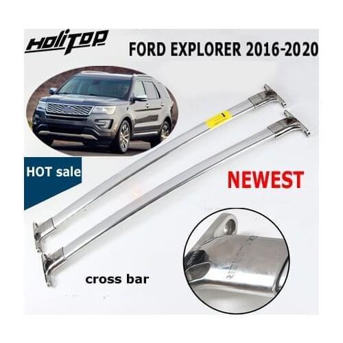 Guarantee quality! roof rack cross bar Transverse roof rail for Ford Explorer 2016-2020,304 stainless steel,real powerful