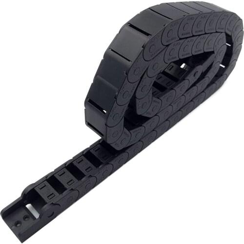 JFLO 15x20mm 1 Meter Plastic Wire Carrier Cable Drag Chain Towline For CNC Router Machine Tools Transmission Free Shipping