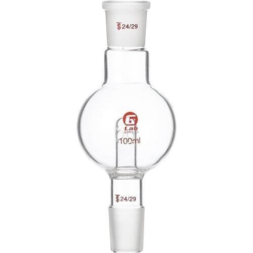 Splash-proof Flask 24*24mm ports for connecting shafts and rotating flask of Rotavap Borosilicate glass Buffer ball Buffer ball