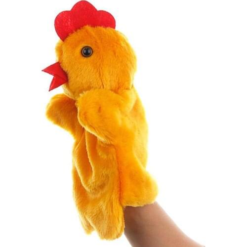 Hen Hand Puppets Chicken Plush Puppet Animal Toys for Imaginative Pretend Play Stocking Storytelling