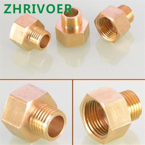 Male to Female Threaded Brass Coupler Adapter Brass Pipe Fitting Copper M/F 1/8",1/4",3/8",1/2"