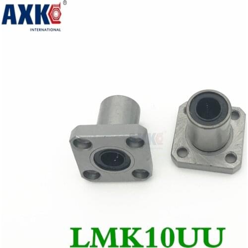 2 Pcs Free Shipping Lmk10uu 10mm Flange Bearing Cnc Flange Linear Bearings Flange Linear Bush Lmk10