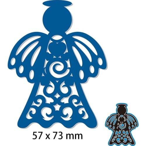 Metal Cutting Dies Hollow-out Angel New Scrapbook Decoration Template Embossing DIY Paper Card Craft 53*73mm