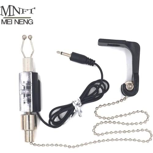 MNFT 1Pcs Fishing Bite Alarm Chain Hanger Swinger LED Illuminated Indicator Carp Bobbins Chain Hangers