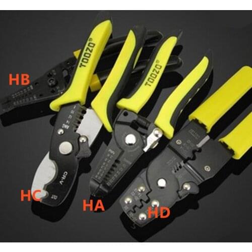Multi-function stripping pliers device cable scissors line pressing line clamp electrician tools peeling line skinned pliers