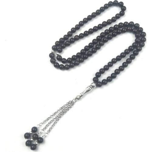 Islam High Quality Muslim tesbih Beads 99 Allah Prayer Beads Natural wood Tasbih Charm Bracelet 6mm