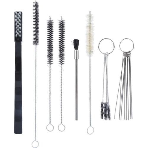 19Pcs Spray Gun Cleaning Kit Airbrush Cleaning Accessories