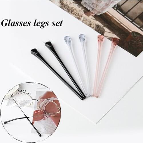 Non-slip Rubber Square Hole Glasses Foot Cover Eyeglass Anti-skid Sleeve Soft Silicone Prevent Allergies Ear Hooks Temple Cover