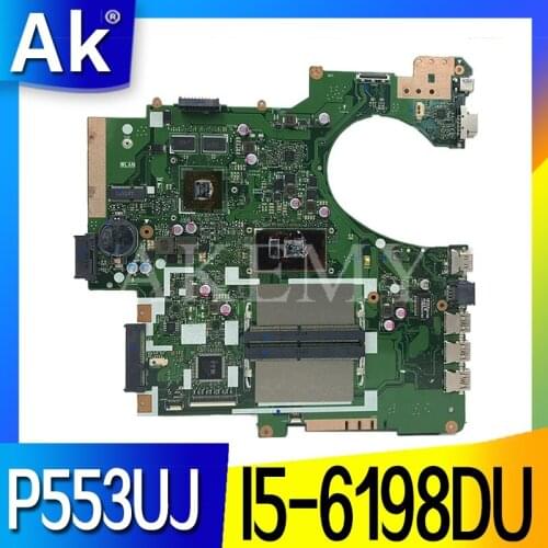 NEW! For Asus P553UJ P553UF PRO553U PRO553UJ P553U Original Mainboard Laptop Motherboard test ok W/ I5-6200U/6198U GT920M/2GB