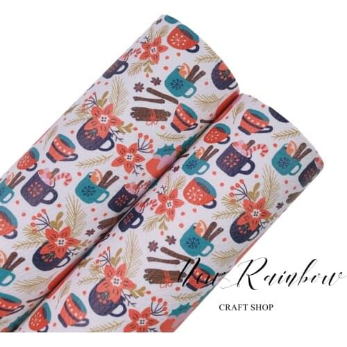 New Rainbow 30x22cm/A4 Xmas Party Animal Faux Litchi Leather Nice for Bows, Accessories, Earrings, Decorations, DIY Crafts