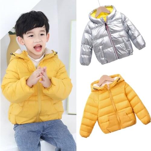 2021 Winter New Products Childrens Lightweight Down Jacket Boys and Girls White Duck Down Girls' Colorful Children Warm Coat