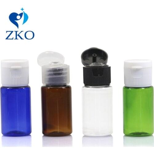 10ml White/Black Plastic Flip Top Cap For Cosmetic Container Empty Multicolor Plastic Shampoo Mini Refillable Squeeze Bottles