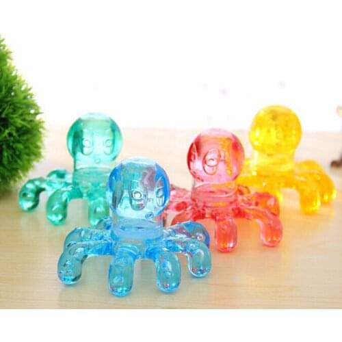 Plastic Handheld Octopus Massager Portable Crystal Massage For Relieving Neck Abdomen Back Muscle Pain Random