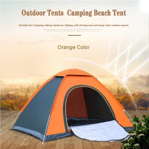 Outdoor Tents Protable Camping Beach Tent Waterproof for Sun Shelter Sports Camping Hiking Large Space Green Orange Camouflage