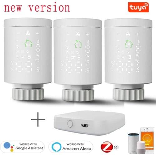 Tuya Radiator Valve Temperature Controller Support Alexa Smart ZigBee Radiator Actuator Programmable Thermostat Thermostatic