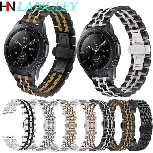 20mm 22mm Stainless Steel Watch band for Samsung Galaxy Watch 42mm 46mm Active2 Gear S2 S3 Metal Strap Band for Huawei Watch Gt2