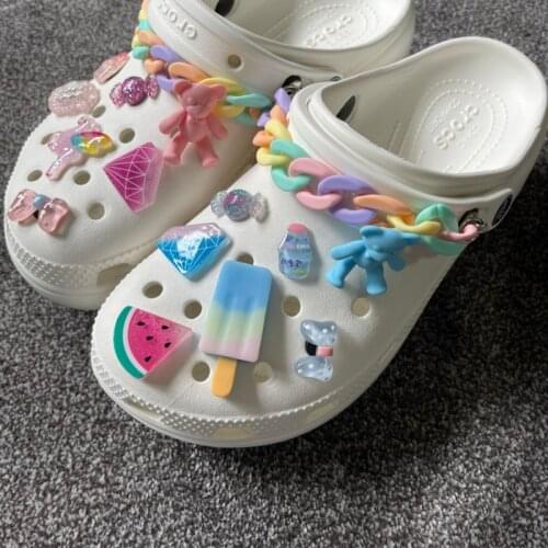 Lovely Croc Charms Cute Charms for Crocs DIY Colorful Shoe Charms Cartoon Shoe Decoration Fashion Shoe Accessories for Girls