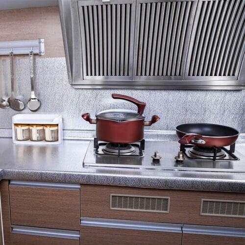 Modern Kitchen Oil-proof Waterproof Self Adhesive Stickers High-temperature Aluminum Foil Paper Gas Stove Cabinet Wallpaper