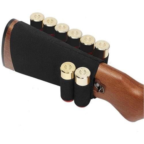 Tactical 8 Round Shotgun Ammo Carrier Shell Holder 12/20 GA Military Bandolier Carrier Pouch Airsoft Rifle Hunting Accessories